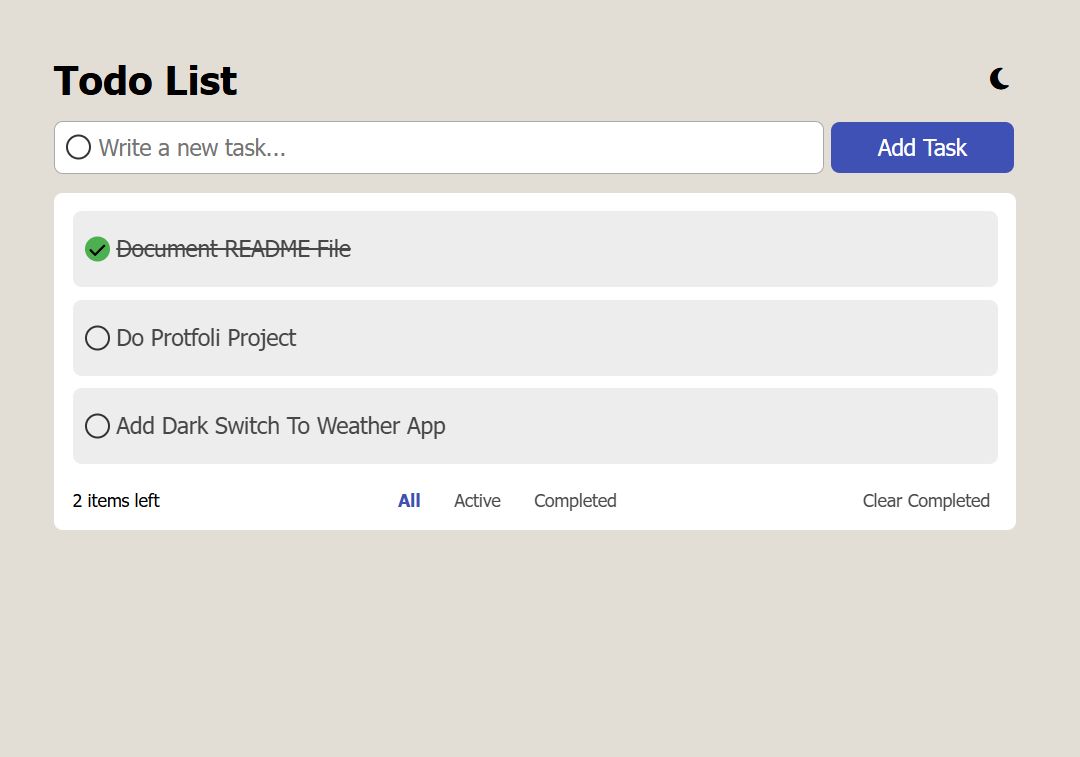 Todo App preview