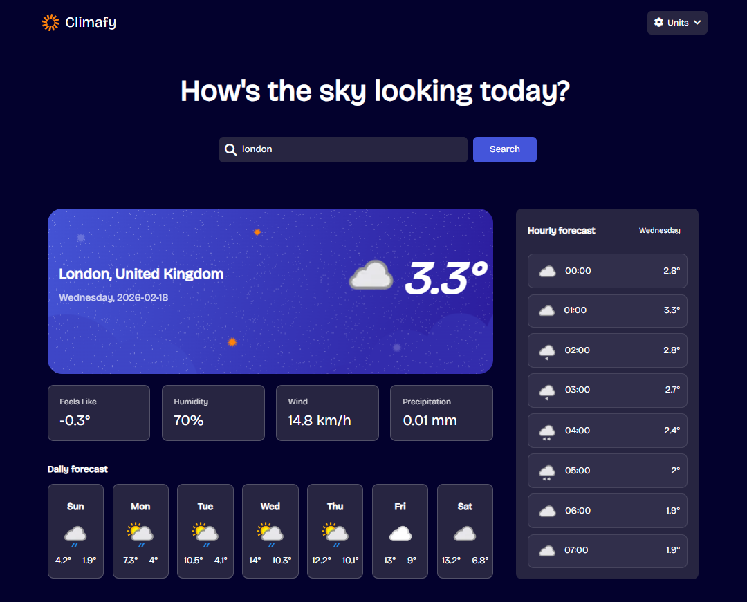 Weather App preview